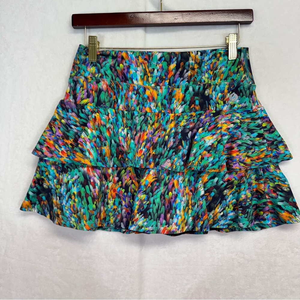Dona Jo Women's Size 1.5 Medium Athletic Tennis Golf Pickleball Skirt Splatter
